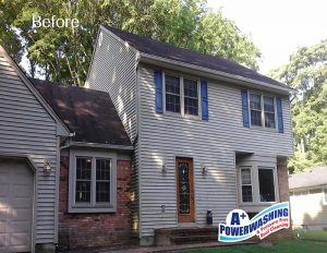 house before power wash