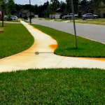 Removing Rust Stains from Sidewalks